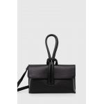 Answear Lab poseta de piele culoarea negru