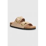 Birkenstock papuci Arizona BB femei, culoarea bej, 1026553