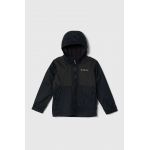 Columbia geaca copii Rainy Trails Fleece culoarea negru