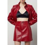Answear Lab fusta culoarea rosu, mini, drept