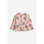 Bobo Choses cardigan din bumbac pentru copii culoarea roz, light