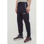 BOSS Green pantaloni de trening culoarea bleumarin, cu imprimeu 50510346