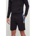 BOSS pantaloni scurți din bumbac culoarea negru, melanj 50515162