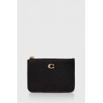 Coach husa de chei din piele culoarea negru