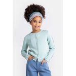 Coccodrillo cardigan copii culoarea verde, light