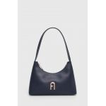 Furla poseta de piele culoarea albastru marin