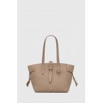 Furla poseta de piele culoarea bej