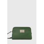 Furla poseta de piele culoarea verde