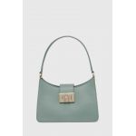 Furla poseta de piele culoarea verde