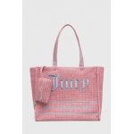 Juicy Couture geanta de plaja culoarea roz