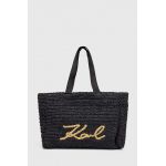 Karl Lagerfeld geanta de plaja culoarea negru