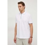 Paul&Shark polo de bumbac culoarea alb, neted