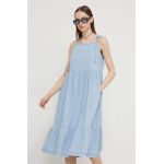 Tommy Jeans rochie din denim midi, evazați DW0DW17933