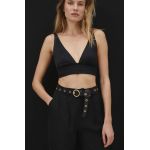 Answear Lab curea de piele femei, culoarea negru
