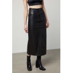 Answear Lab fusta culoarea negru, midi, drept