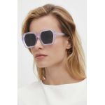 Answear Lab ochelari de soare femei, culoarea alb