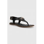 Barbour sandale de piele Vivienne femei, culoarea negru, LFO0682BK12