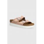 Birkenstock papuci din nubuc Arizona Platform Flex Birkenstock x Papillio culoarea roz, cu platforma, 1026894
