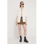 Dickies camasa din bumbac VALE SHIRT W femei, culoarea bej, cu guler clasic, relaxed, DK0A4Y7S