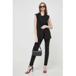 Karl Lagerfeld vesta culoarea negru, un singur rand de nasturi