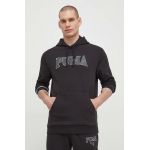 Puma bluză SQUAD bărbați, culoarea negru, cu glugă, imprimeu 678969