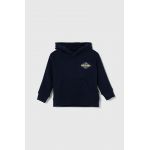 Quiksilver bluza copii RAINMAKERHOODBO culoarea albastru marin, cu glugă, cu imprimeu
