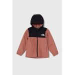 The North Face geaca copii RAINWEAR SHELL culoarea maro