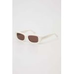 AllSaints ochelari de soare femei, culoarea alb