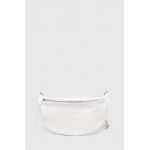 Answear Lab borseta de piele culoarea alb