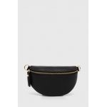 Answear Lab borseta de piele culoarea negru