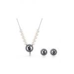 Swarovski colier si cercei Swan