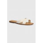 Aldo slapi de piele Caria femei, culoarea bej, 13773233.Caria