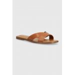 Aldo slapi de piele Caria femei, culoarea maro, 13773232.Caria