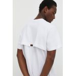 G-Star Raw tricou din bumbac barbati, culoarea alb, neted