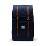 Herschel rucsac Retreat Backpack culoarea albastru marin, mare, neted