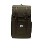 Herschel rucsac Retreat Backpack culoarea verde, mare, neted
