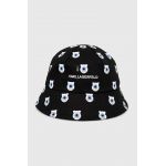 Karl Lagerfeld palarie din bumbac culoarea negru, bumbac