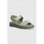 Sorel sandale de piele VIIBE SANDAL femei, culoarea verde, 2030511348