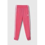 adidas Originals pantaloni de trening pentru copii culoarea roz, cu imprimeu