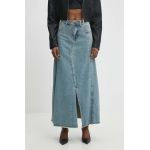Answear Lab fusta jeans maxi, evazati