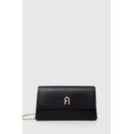 Furla poseta de piele culoarea negru