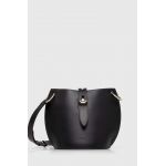 Furla poseta de piele culoarea negru