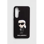 Karl Lagerfeld Husă pentru telefon S24+ S926 culoarea negru