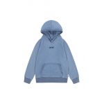 Levi's bluza copii LVB HEADLINE INDIGO HOODIE cu glugă, neted