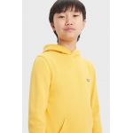 Levi's bluza copii LVB MINI BATWING PULL OVER HOO culoarea galben, cu glugă, neted