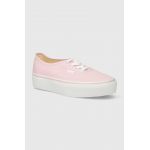 Vans tenisi Authentic Platform 2.0 femei, culoarea roz, VN0A3AV8V1C1