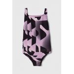 adidas Performance costum de baie dintr-o bucată pentru copii culoarea violet