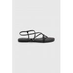 Answear Lab sandale de piele femei, culoarea negru