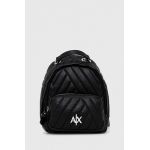 Armani Exchange rucsac femei, culoarea negru, mic, neted