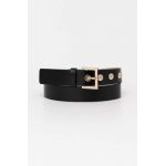 BOSS curea de piele femei, culoarea negru 50516455